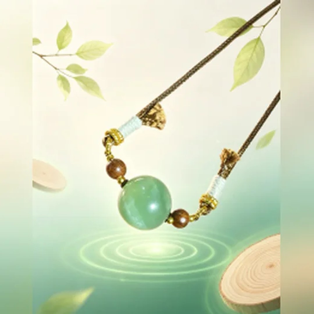 Qing Long jade bead necklace